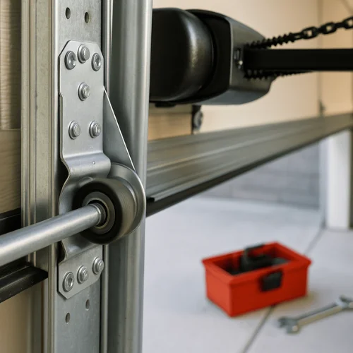 Noisy grinding garage door