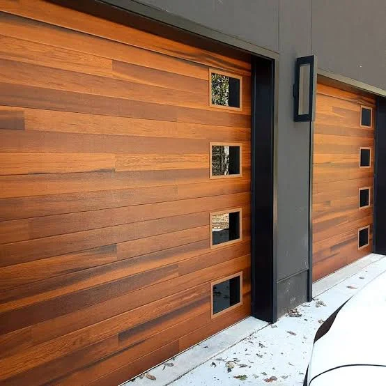 Wood garage door material Denver