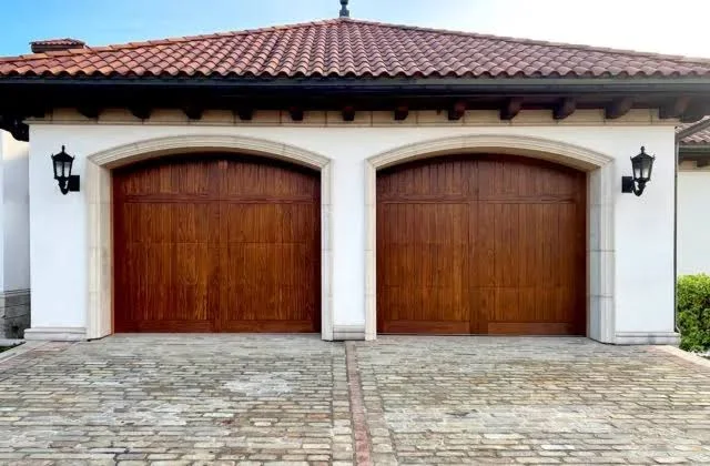 Carriage house style garage door in Denver